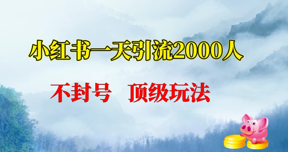 小红书一天加2000人，不封号，顶级玩法